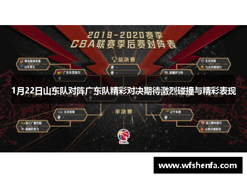 1月22日山东队对阵广东队精彩对决期待激烈碰撞与精彩表现